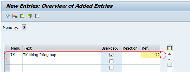 Define Infogroups in SAP HR