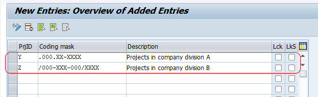 Define Project Coding Mask in SAP PS