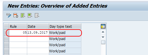 Define Special Days in SAP