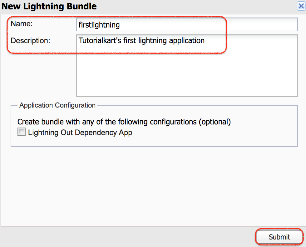 how to create salesforce lightning app