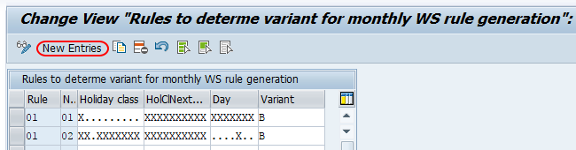 Rules to determe variant SAP