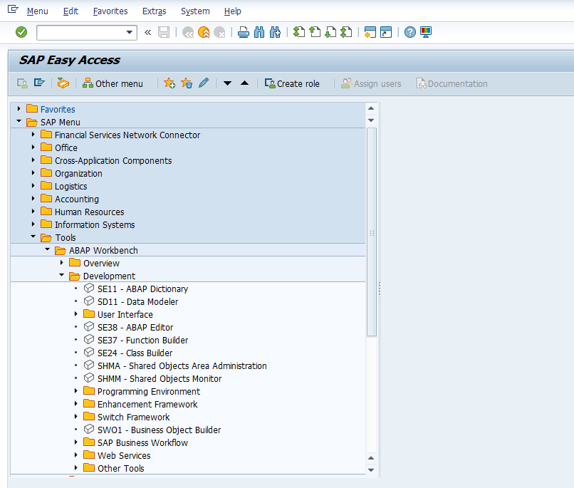 SAP ABAP Workbench
