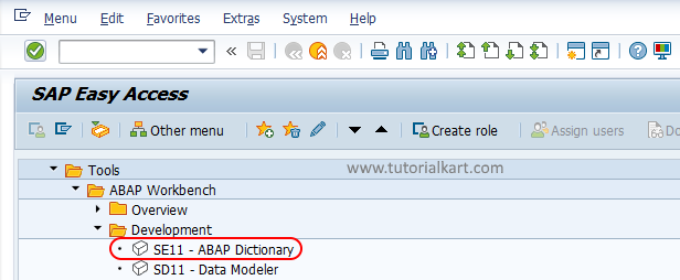 SE11 ABAP Dictionary