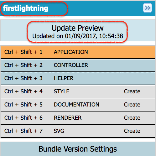 how to create salesforce lightning application