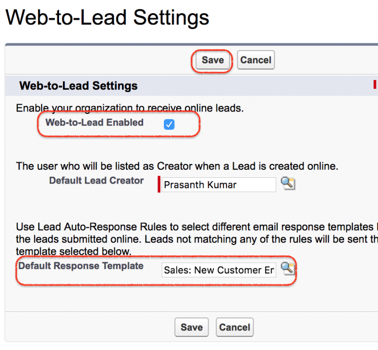 Salesforce Web to Lead Forms - Lead Management
