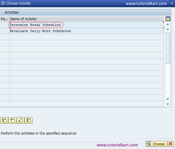 determine break schedules SAP