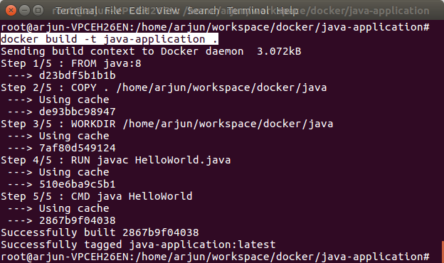 Docker Java Example Build