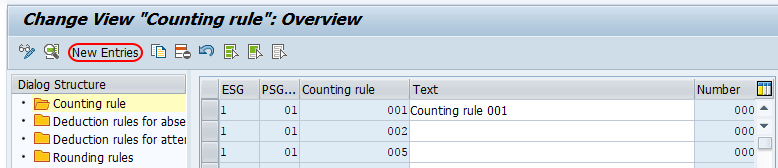 new counting rules SAP