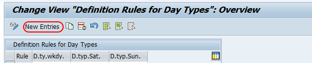 rules for day types SAP