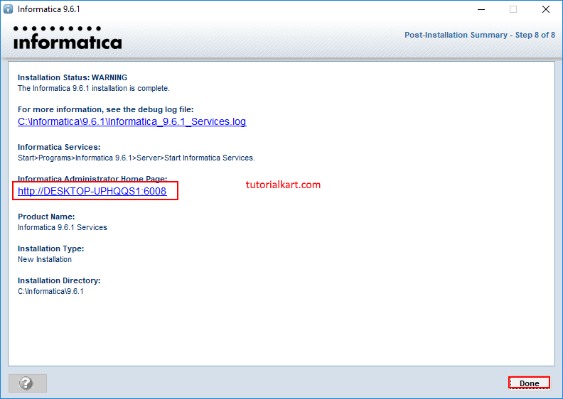 Informatica software installation guide