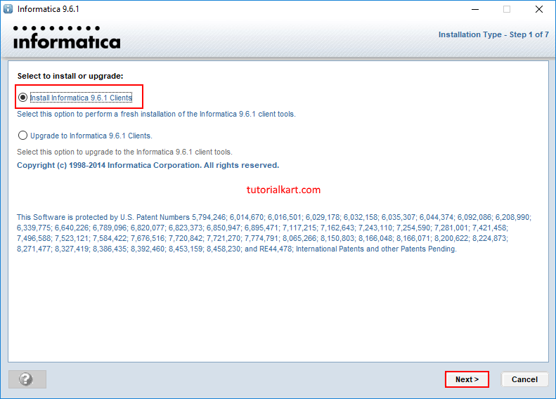 Informatica Client Installation