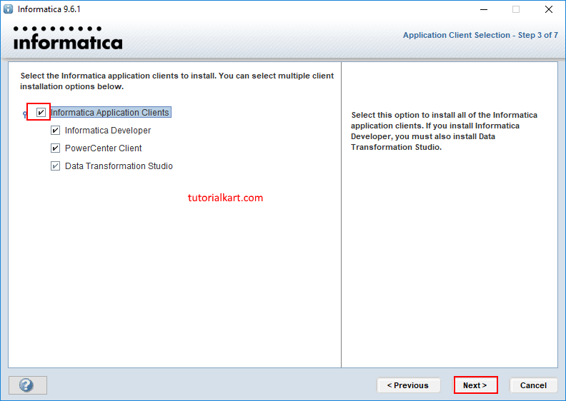 Informatica Client Installation