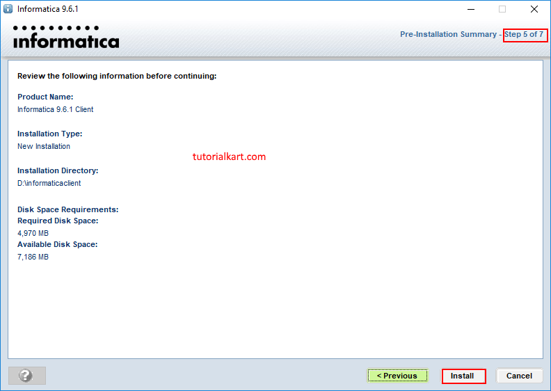 Informatica Client Installation