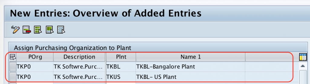 Assign Purchasing Organization to Plant