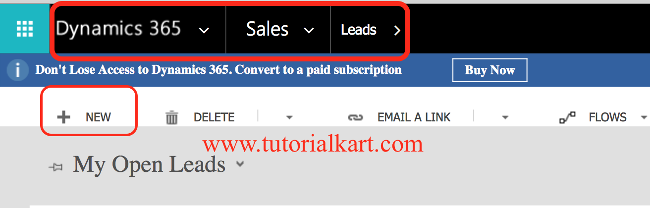 How to create new Lead in Microsoft Dynamics 365 for Sales