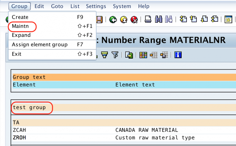 number range assignment sap mm