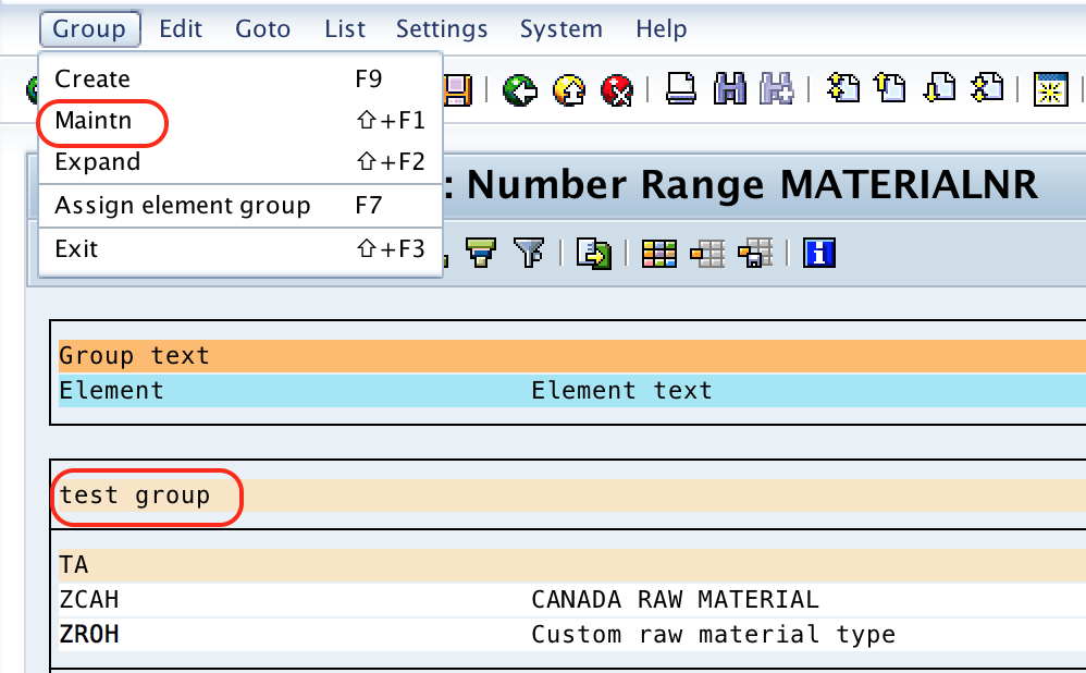 number range assignment in sap t code