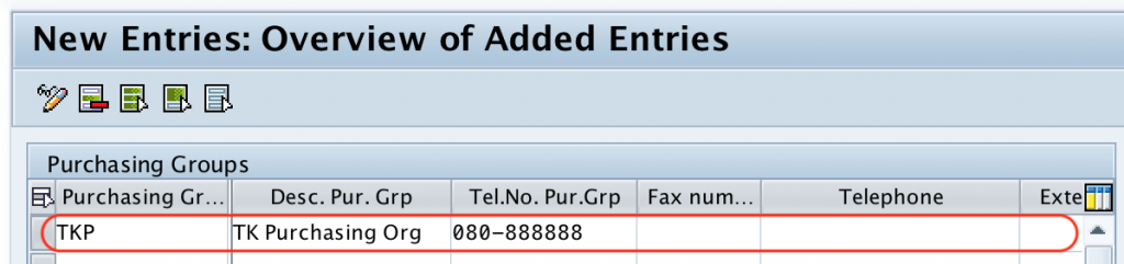 Define purchasing group in SAP