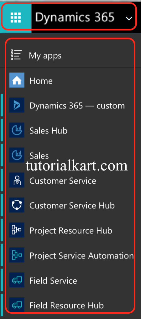 Microsoft Dynamics 365 Navigation