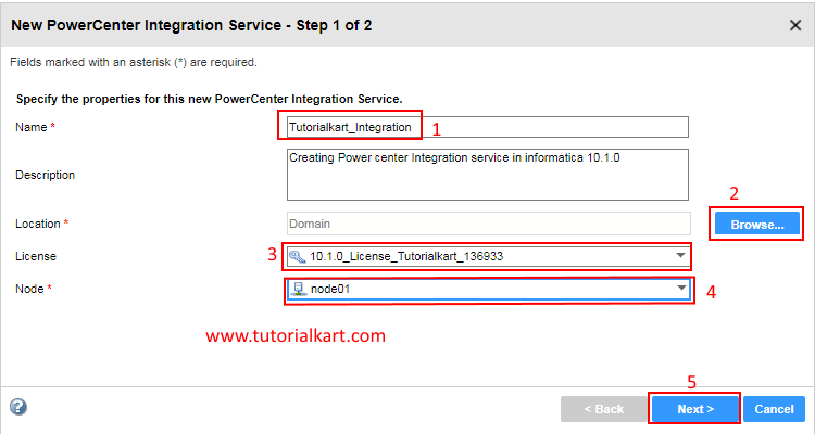 Creating PowerCenter Integration Service in Informatica 