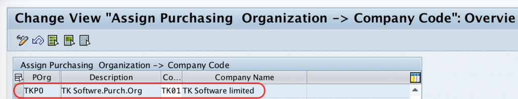 assign Purchase Organization to Company Code