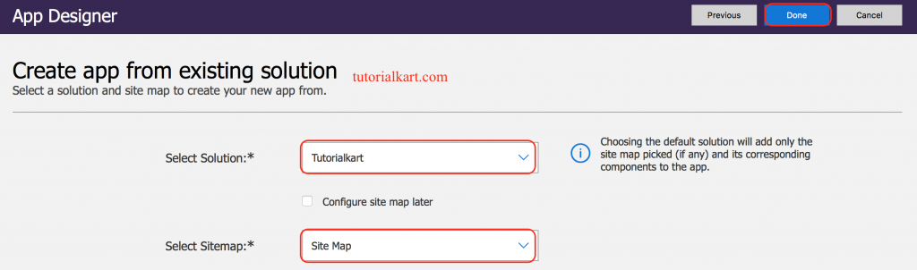 Creating Dynamics 365 app