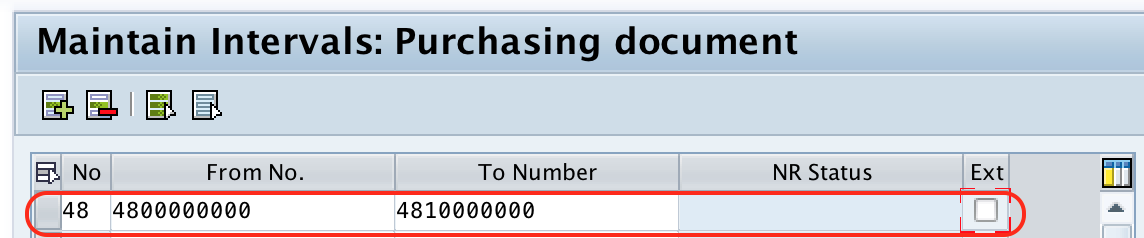 Define Number Ranges for RFQ in SAP