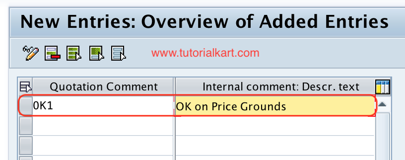 Maintain Quotation Comments SAP