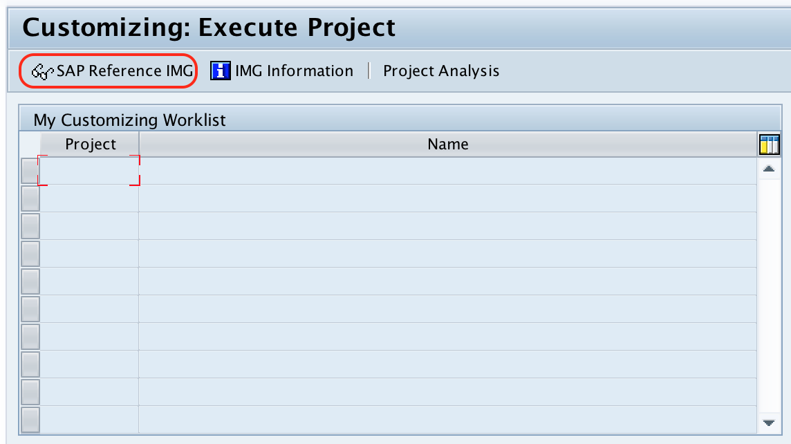 SAP Reference IMG - mac