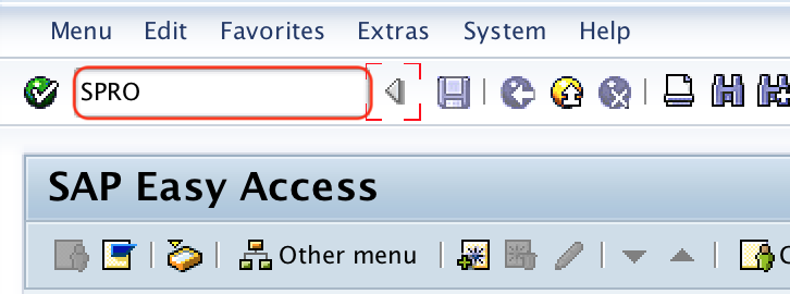SPRO t-code SAP MAC