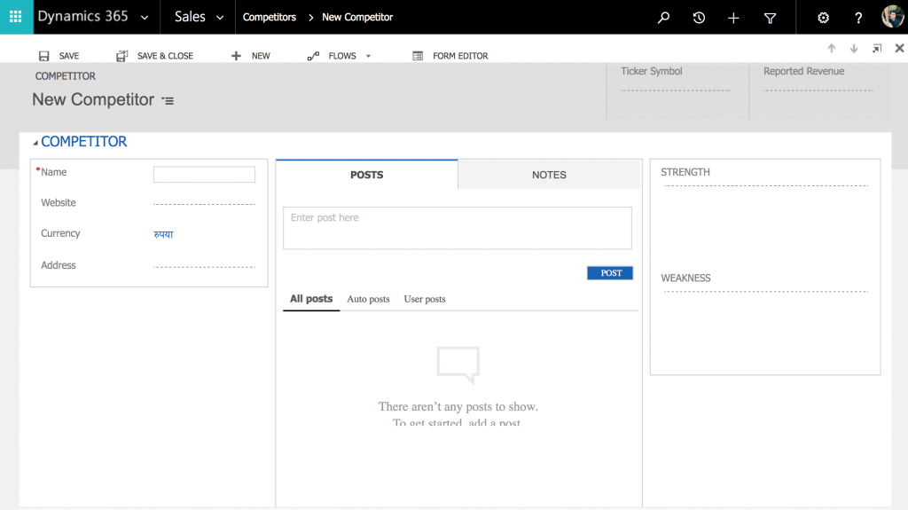 Different Dynamics 365 Sales Entities