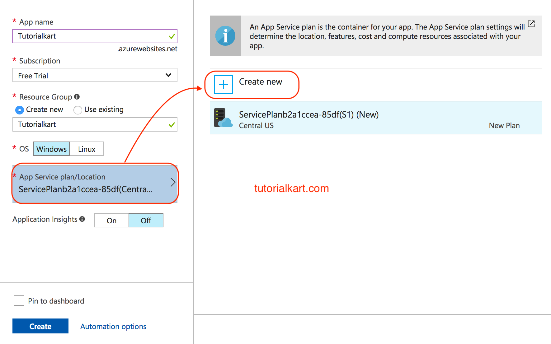 How to create an Azure Web App ? Deploying Empty Web App
