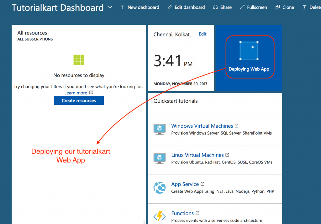 How to create an Azure Web App