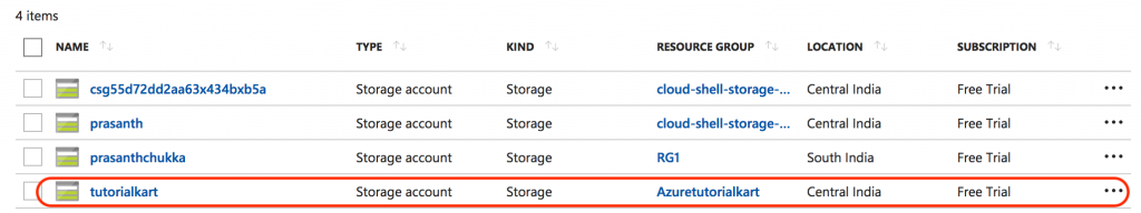 Azure Storage account