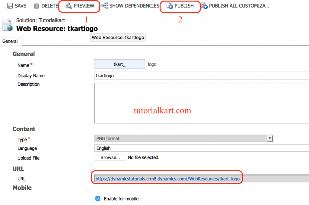 Web Resource in Dynamics 365