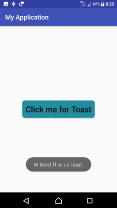 Android Toast - Kotlin Example