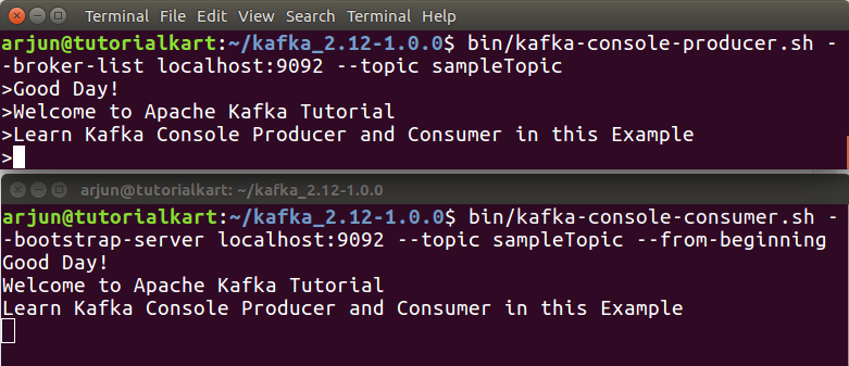 Kafka Console Producer and Consumer Example