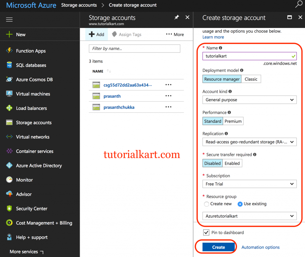 Microsoft Azure Storage