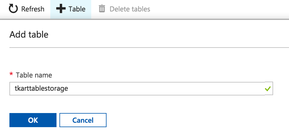 What is Azure Table Storage , creating table storage