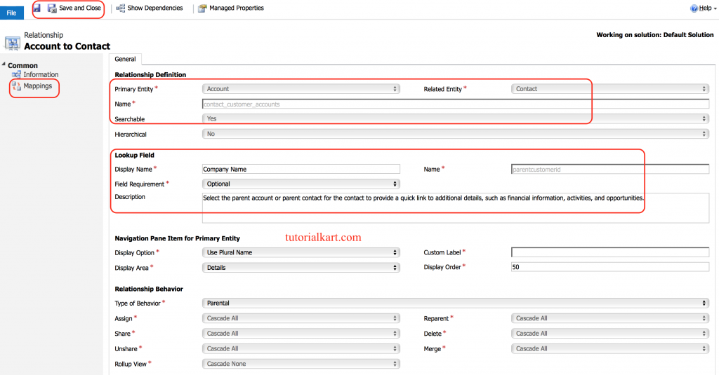 Entity Relationships in Microsoft Dynamics CRM