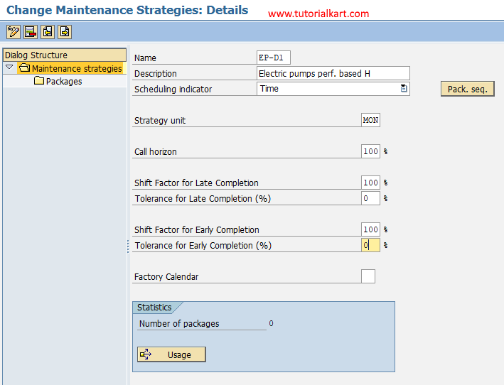 Create Maintenance Strategy in SAP