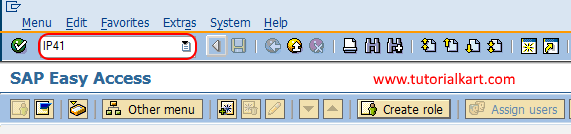 Create Single Cycle tcode