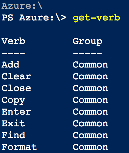cmdlet get verb