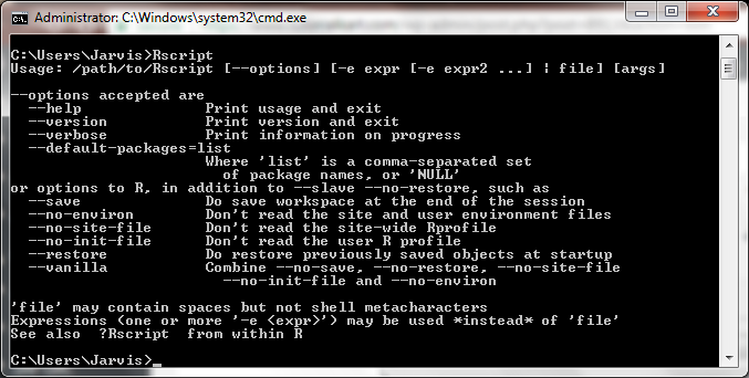 Install R on Windows - Rscript