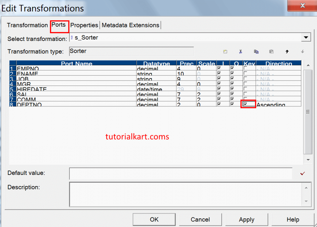 Create Aggregator Transformation