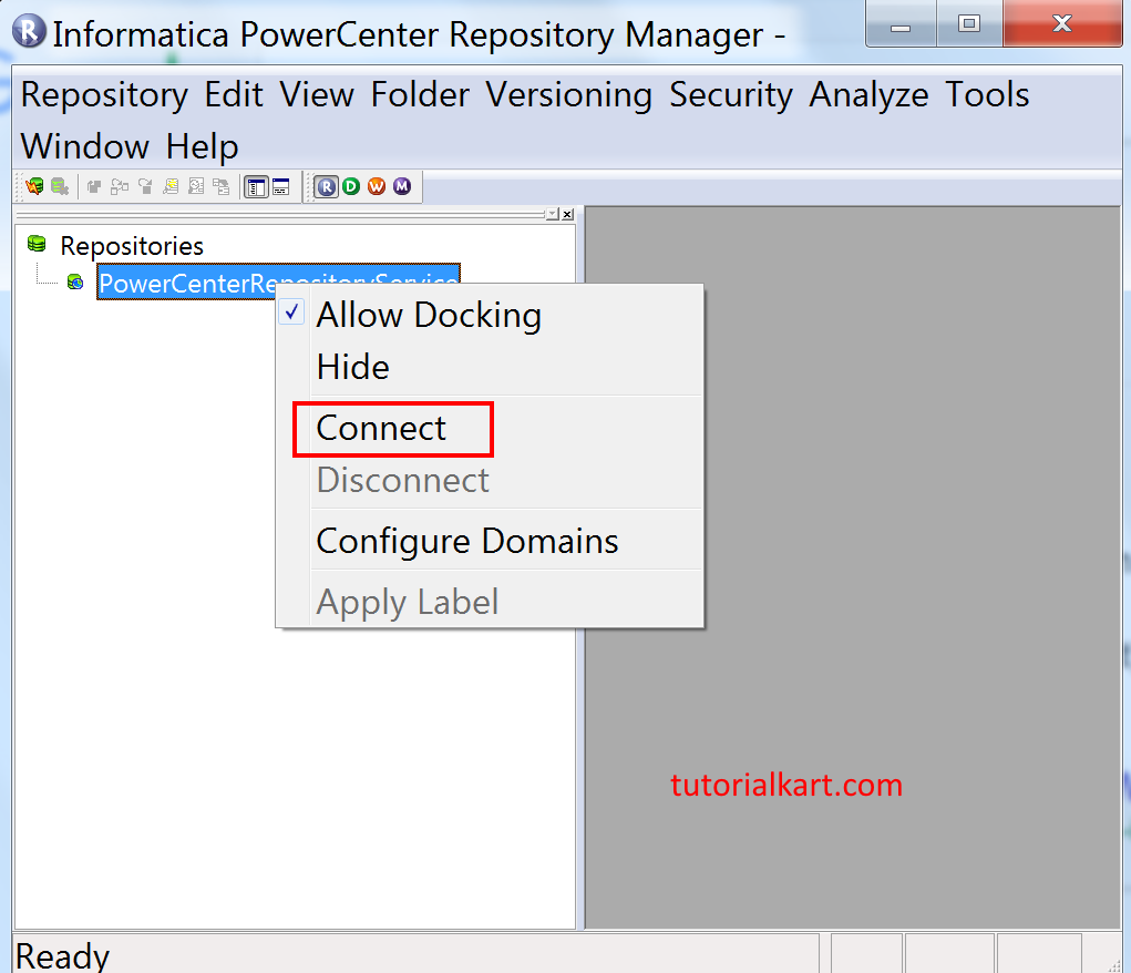 Configuring Informatica Client and Domain