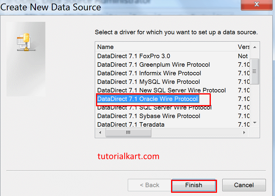 Source ODBC connection.