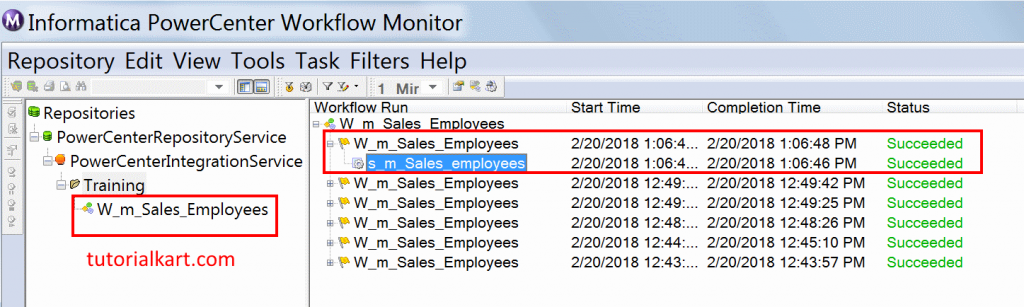 Rank Transformation in Informatica workflow monitor