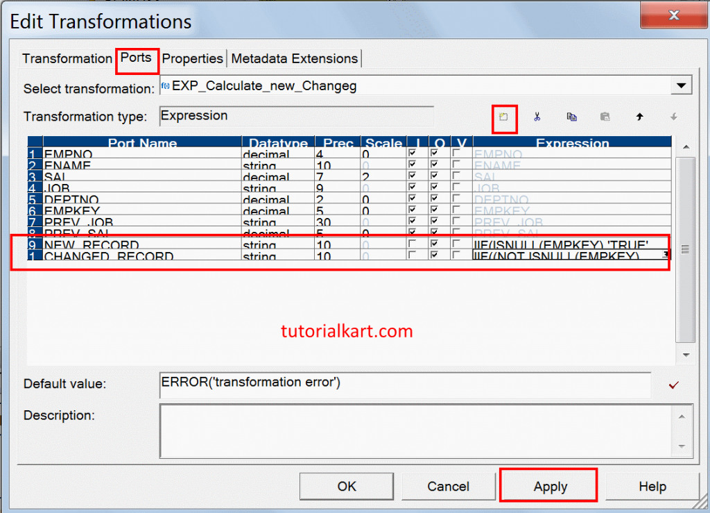 Update Strategy Transformation in Informatica