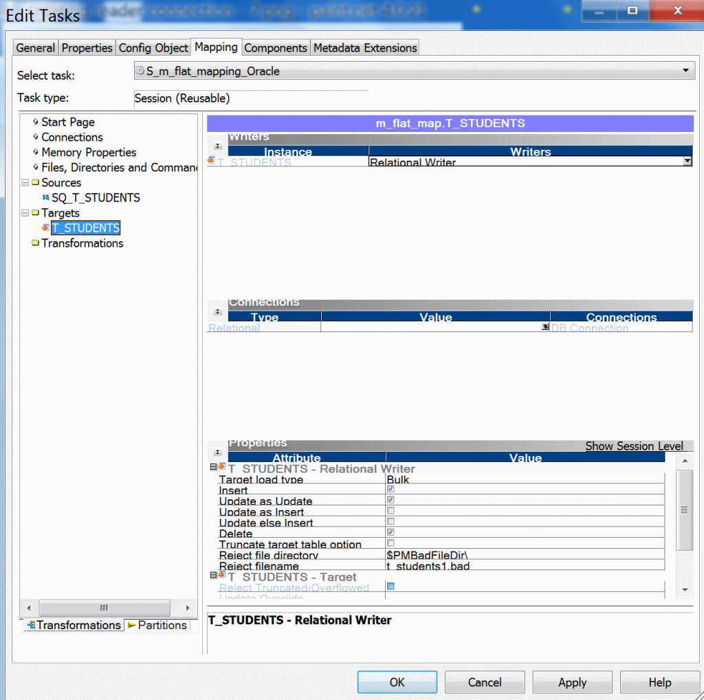 Creating writer connection in Informatica powercenter 10.1.0